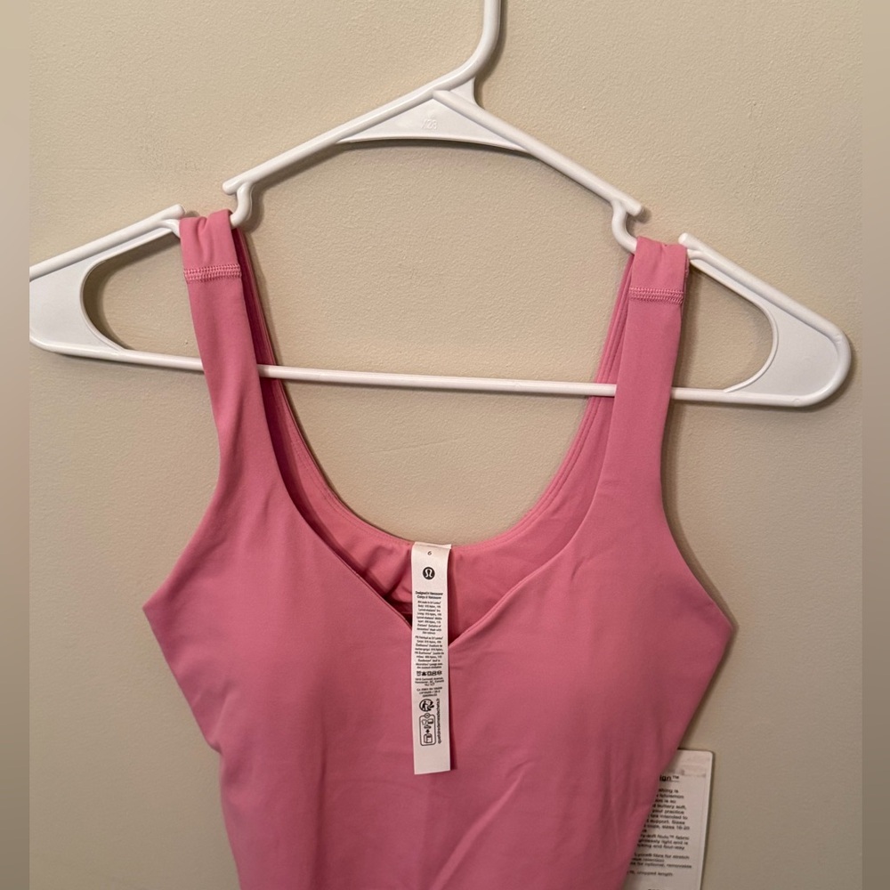 NWT Align Tank Cropped—Pink Frosting